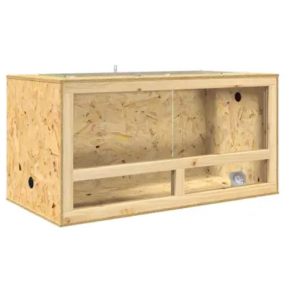 vidaXL Terarij Rjava 100 x 50 x 50 cm OSB