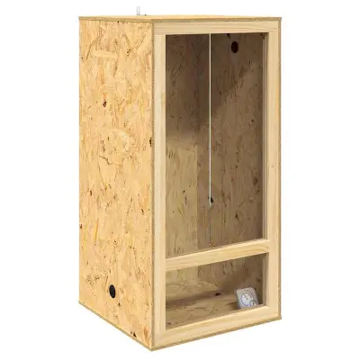 vidaXL Terarij Rjava 50 x 50 x 100 cm OSB