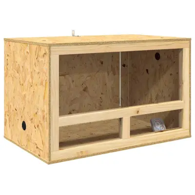 vidaXL Terarij Rjava 80 x 50 x 50 cm OSB