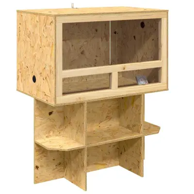 vidaXL Terarij Rjava 80 x 50 x 100 cm OSB