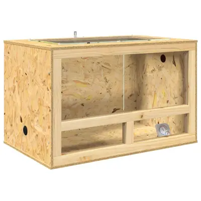 vidaXL Terarij Rjava 80 x 50 x 50 cm OSB