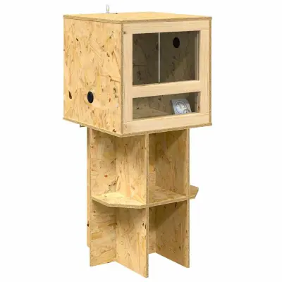 vidaXL Terarij Rjava 40 x 40 x 90 cm OSB