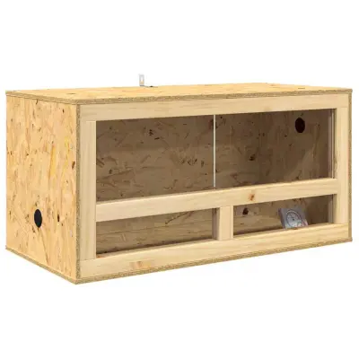 vidaXL Terarij Rjava 80 x 40 x 40 cm OSB