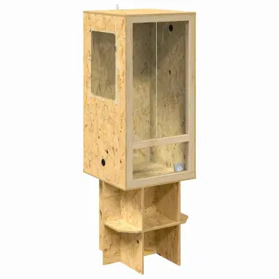 vidaXL Terarij Rjava 50 x 50 x 150 cm OSB