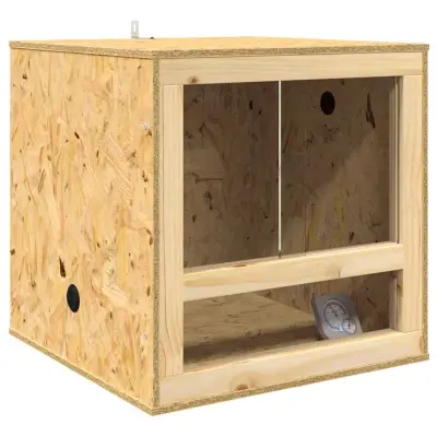 vidaXL Terarij Rjava 50 x 50 x 50 cm OSB