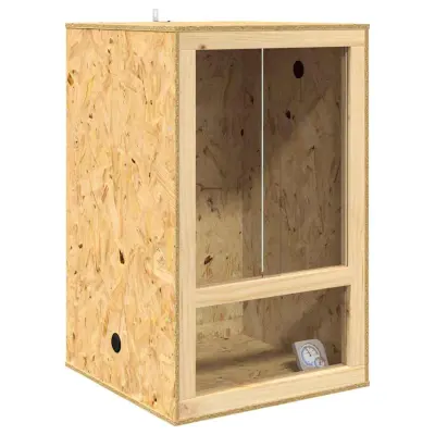vidaXL Terarij Rjava 50 x 50 x 80 cm OSB