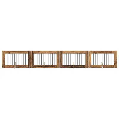 vidaXL Vrata za pse z stojali 4 pcs Star les 100 x 60 cm