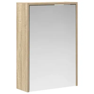 vidaXL Kopalniška ogledalna omara Sonoma hrast 43 x 16 x 62.5 cm