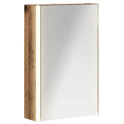 vidaXL Kopalniška ogledalna omara Star les 33 x 11,5 x 50 cm