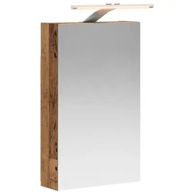 vidaXL Kopalniška ogledalna omara s polico Star les 30 x 10,5 x 50 cm