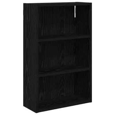 vidaXL Kopalna stenska omarica s polico Črni Hrast 40 x 16 x 62,5 cm