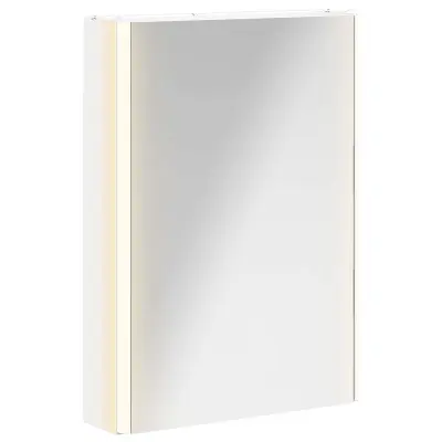 vidaXL Kopalniška ogledalna omara Bela 43 x 11,5 x 60,5 cm