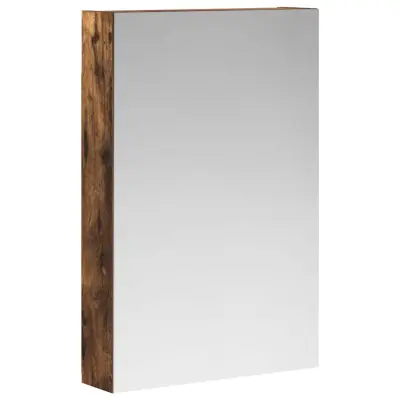 vidaXL Kopalniška ogledalna omara Dimljeni oreh 40 x 10,5 x 60,5 cm