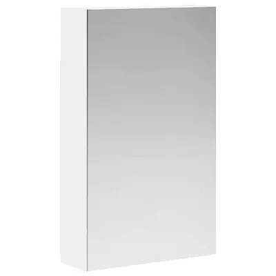 vidaXL Kopalniška ogledalna omara s polico Bela 30 x 10,5 x 50 cm