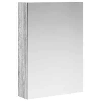 vidaXL Kopalniška ogledalna omara Siva Sonoma 50 x 14,5 x 70 cm