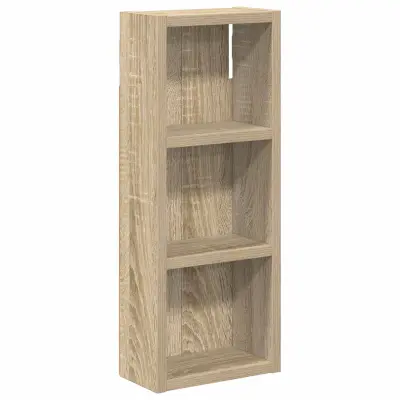 vidaXL Kopalna stenska omarica s polico Sonoma hrast 20 x 10 x 50 cm
