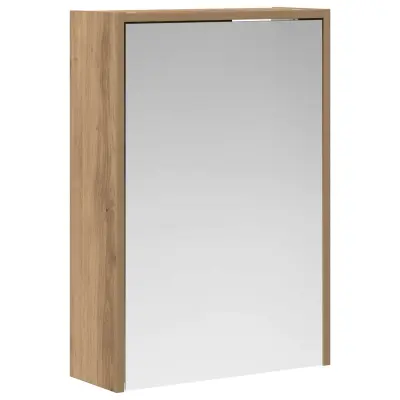 vidaXL Kopalniška ogledalna omara s polico Oreh 43 x 16 x 62.5 cm