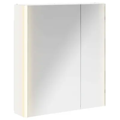 vidaXL Kopalniška ogledalna omara Bela 63,5 x 15,5 x 70 cm