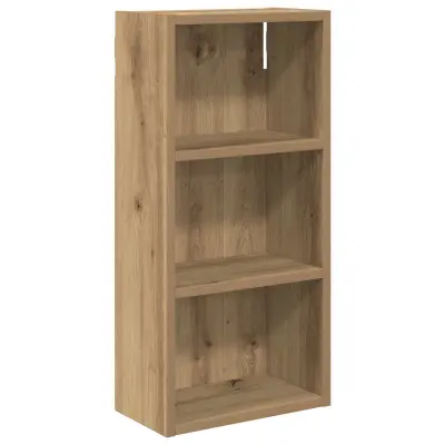 vidaXL Kopalna stenska omarica s polico Oreh 30 x 16 x 62,5 cm