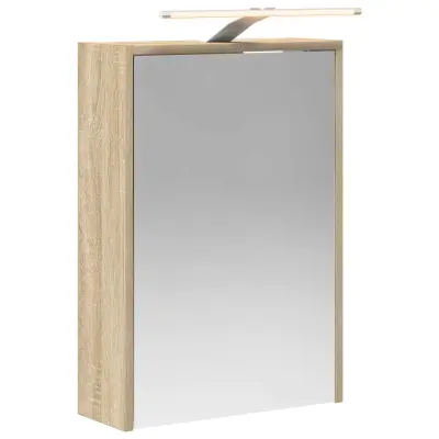 vidaXL Kopalniška ogledalna omara Sonoma hrast 43 x 16 x 62.5 cm