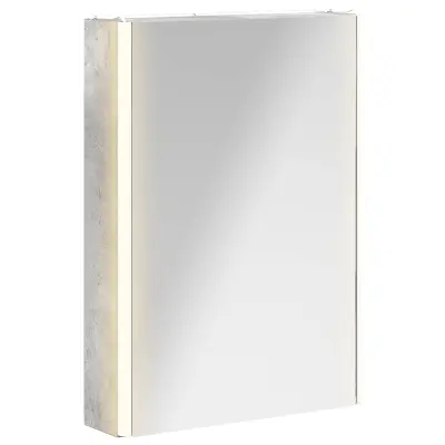 vidaXL Kopalniška ogledalna omara Betonsko siva 43 x 11,5 x 60,5 cm