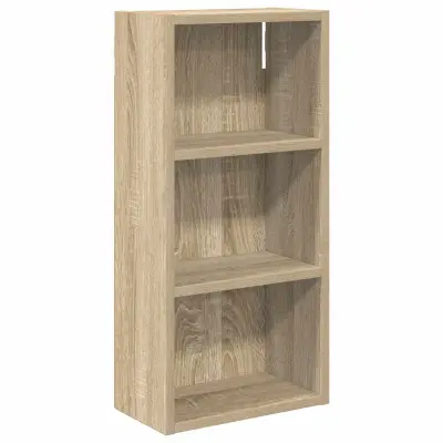 vidaXL Kopalna stenska omarica s polico Sonoma hrast 30 x 16 x 62,5 cm