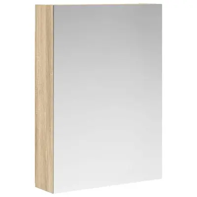 vidaXL Kopalniška ogledalna omara Sonoma hrast 50 x 14,5 x 70 cm