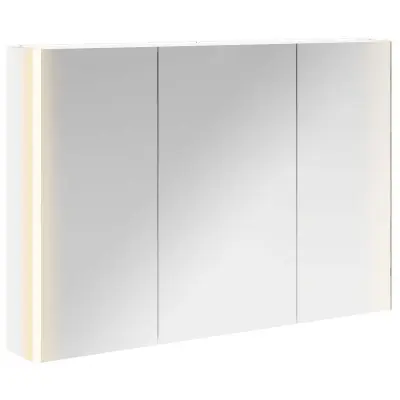 vidaXL Kopalniška ogledalna omara Bela 103,5 x 15,5 x 70 cm