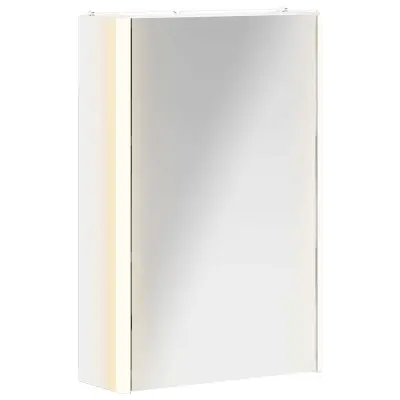 vidaXL Kopalniška ogledalna omara Bela 33 x 11,5 x 50 cm