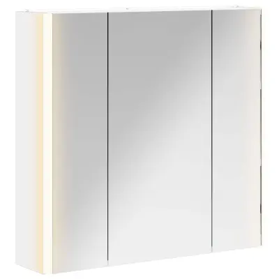 vidaXL Kopalniška ogledalna omara Bela 63,5 x 15,5 x 60,5 cm
