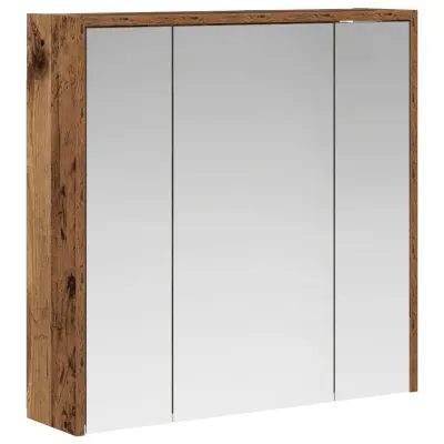 vidaXL Kopalniška ogledalna omara Star les 63,5 x 16 x 62,5 cm