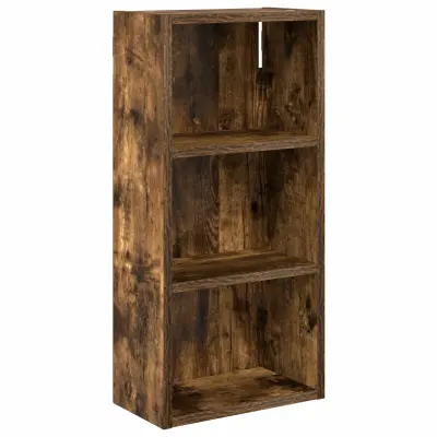 vidaXL Kopalna stenska omarica Dimljeni Hrast 30 x 16 x 62,5 cm