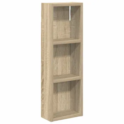 vidaXL Kopalna stenska omarica s polico Sonoma hrast 20 x 10 x 60,5 cm