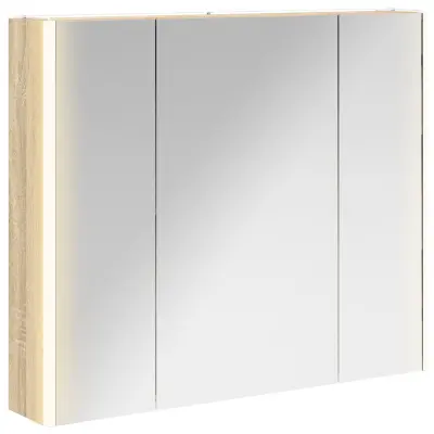 vidaXL Kopalniška ogledalna omara Sonoma hrast 83,5 x 15,5 x 70 cm