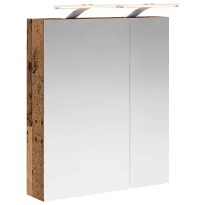 vidaXL Kopalniška ogledalna omara s polico Star les 60 x 14,5 x 70 cm