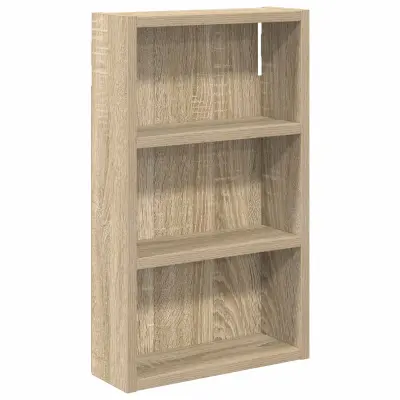 vidaXL Kopalna stenska omarica s polico Sonoma hrast 30 x 10 x 50 cm