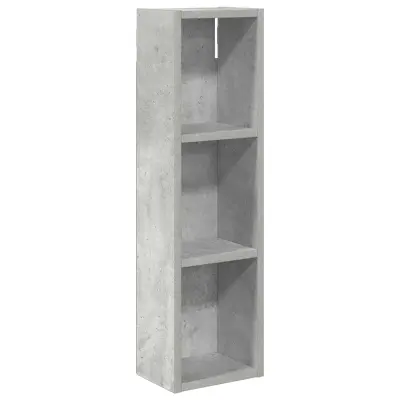 vidaXL Kopalna stenska omarica s polico Beton Siva 20 x 14 x 70 cm