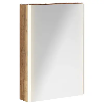 vidaXL Kopalniška ogledalna omara Star les 43 x 11,5 x 60,5 cm