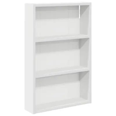 vidaXL Kopalna stenska omarica s polico Bela 40 x 10 x 60,5 cm