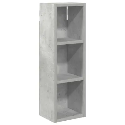 vidaXL Kopalna stenska omarica s polico Beton Siva 20 x 16 x 62,5 cm