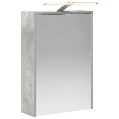vidaXL Kopalniška ogledalna omara Betonsko siva 43 x 16 x 62.5 cm