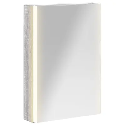 vidaXL Kopalniška ogledalna omara Siva Sonoma 43 x 11,5 x 60,5 cm