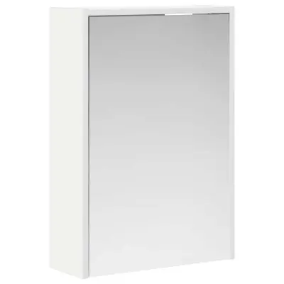 vidaXL Kopalniška ogledalna omara s polico Bela 43 x 16 x 62.5 cm