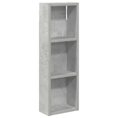 vidaXL Kopalna stenska omarica s polico Beton Siva 20 x 10 x 60,5 cm