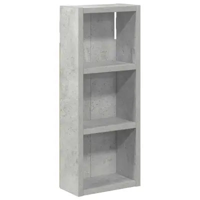 vidaXL Kopalna stenska omarica s polico Beton Siva 20 x 10 x 50 cm