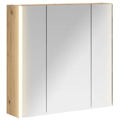 vidaXL Kopalniška ogledalna omara Oreh 63,5 x 15,5 x 60,5 cm