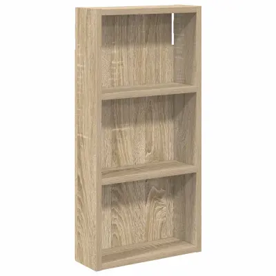 vidaXL Kopalna stenska omarica s polico Sonoma hrast 30 x 10 x 60,5 cm
