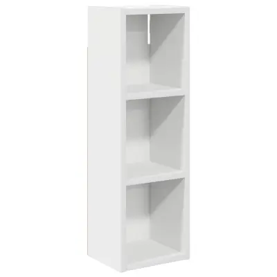 vidaXL Kopalna stenska omarica s polico Bela 20 x 16 x 62,5 cm