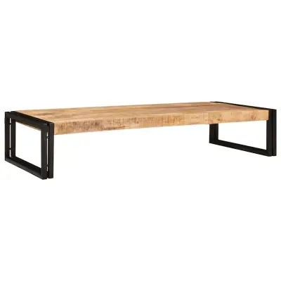 vidaXL Polica za kopalnico Rjava 120 x 50 x 23 cm Trdo grobo mango les
