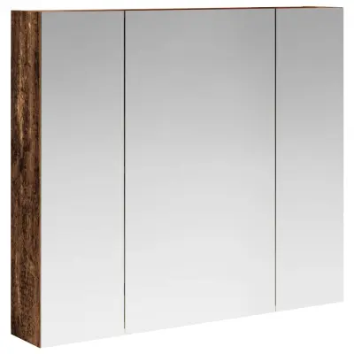 vidaXL Kopalniška ogledalna omara s polico Star les 80 x 14.5 x 70 cm